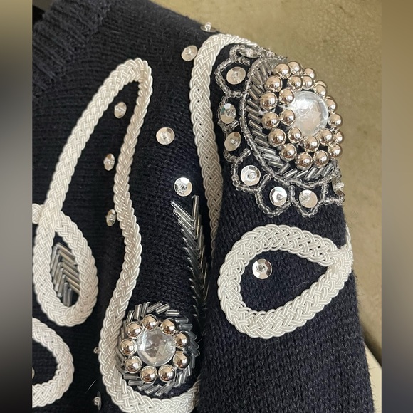 Vintage Pierre Cardin embroidered sweater size M - Picture 3 of 6